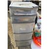 Image 5 : LOT OF MISC SHOP ITEMS (5 DRAWER RUBBERMAID CONTAINER, TRAILOR LIGHTS, BOX OF SMALL SAFETY CONES, CH