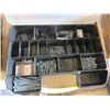 Image 4 : LOT OF 3 STORAGE ORGANISERS (CONTENTS INCLUDED; BOLTS, SCREWS, NAILS, ETC)
