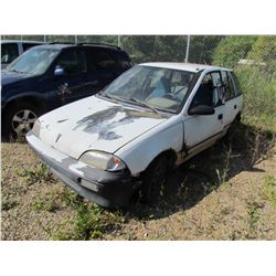 1991 Pontiac Firefly (white) SALVAGE