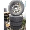 Image 3 : LOT OF FOUR (4) GOODYEAR 265-70-17 "ULTRAGRIP ICE" W/ RIMS