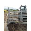 Image 2 : LOT OF FIVE LIVESTOCK PANELS - FOUR 12'X5', ONE 10' W/ GATE (ROUND TUBE)