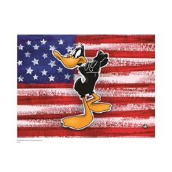 Warner Brothers Hologram Daffy with Flag