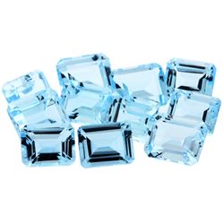 51.59 ctw Emerald Cut Natural Blue Topaz Parcel