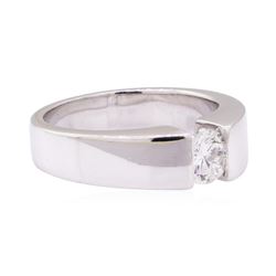 0.50 ctw Diamond Solitaire Ring - 14KT White Gold