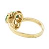 Image 3 : 0.47 ctw Emerald and Diamond Ring - 14KT Yellow Gold