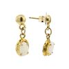 Image 2 : 0.60 ctw Opal Earrings - 14KT Yellow Gold
