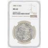 Image 1 : 1901-S $1 Morgan Silver Dollar Coin NGC MS62