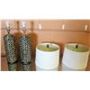 Image 1 : Qty 2 Surya Geometric Lamps w/ Shades (30"H to top of lamp shades)