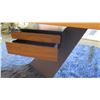 Image 13 : Wood Top Desk w/ Abstract Drawers 84"L x 38.5"W x 30"H