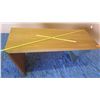 Image 17 : Wood Top Desk w/ Abstract Drawers 84"L x 38.5"W x 30"H