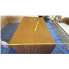 Image 19 : Wood Top Desk w/ Abstract Drawers 84"L x 38.5"W x 30"H