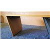 Image 3 : Wood Top Desk w/ Abstract Drawers 84"L x 38.5"W x 30"H