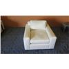 Image 2 : Upholstered Cream Lounge Arm Chair 40"W x 43"D