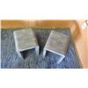 Image 2 : Pair of Grey Modern Side Tables 14"L x 12"W x 16"H