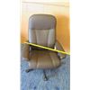 Image 13 : Ekornes Luxury Brown Leather Rolling Office Chair