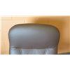 Image 2 : Ekornes Luxury Brown Leather Rolling Office Chair