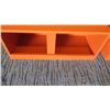 Image 3 : Qty 2 Orange Minimalist Storage Benches, 28.5"L x 13.5"W x 12"H