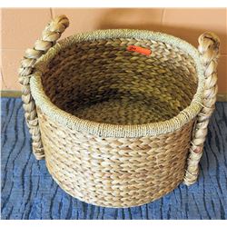 Circular Woven Basket 22" Dia, 14"H