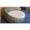 Image 3 : Large Perennials Outdoor Rattan Lounge Chair (seat 59" dia)