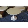 Image 2 : White Cattelan Italia Round Pedestal Table, 39" Dia, 30"H