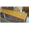 Image 2 : Qty 2 Long Wooden Table, 92"L x 37"W x 30"H