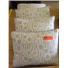 Image 1 : Qty 4 Matching Decorative Throw Pillows (Tan w/ Dots)