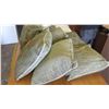 Image 2 : Qty 6 Matching Green Throw Pillows