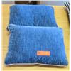 Image 1 : Qty 2 Matching Blue Throw Pillows