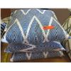 Image 1 : Qty 3 Matching Blue & White Throw Pillows, Pacific Home