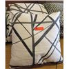 Image 1 : Qty 3 Matching Throw Pillows (Grey Abstract Lines)