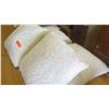 Image 2 : Qty 4 White Faux Fur Throw Pillows