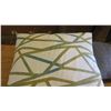 Image 2 : Qty 2 Throw Pillows w/ Green & Blue Abstract Lines