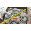 Image 2 : Qty 2 Matching White/Blue Accent Pillows