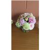 Image 4 : Qty 4 Misc. Faux Flower Arrangements