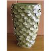 Image 1 : Large Irridescent Ceramic Vase w/Scale-Pattern Overlay, 16"H ($207 Retail)