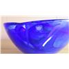Image 3 : Blue Kosta Boda Luxury Glass Bowl w/Ribbon Pattern