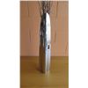 Image 4 : Tall Chrome Vase w/ Decorative Branches