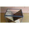 Image 2 : Wooden X-Based Side Table w/ Metal Frame (No Top), 15.5"L x 10.5"W x 16"H