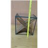 Image 5 : Wooden X-Based Side Table w/ Metal Frame (No Top), 15.5"L x 10.5"W x 16"H