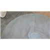 Image 3 : Large Circular Blue, Grey, White Woven Rug, 78.5" Dia.