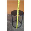 Image 4 : Black Metal Side Table 14" Dia, 18.5"H