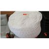 Image 2 : Soft White Bean Bag Chair (Pier 1 Imports)