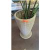 Image 2 : Faux Plant Leaves w/ Artie Rattan Vase 24" H