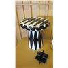 Image 2 : Misc. Black & White Vases, Bosa Abstract Stand, Faux Plant