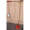 Image 1 : Red Minimalist Metal Floor Lamp, 44"H