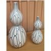 Image 1 : Qty 2 Matching Dwell Studio Geometric Pattern Vases