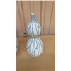 Image 2 : Qty 2 Matching Dwell Studio Geometric Pattern Vases