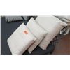 Image 2 : Qty 3 Light Grey Throw Pillows