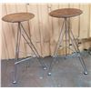 Image 2 : Qty 2 Sisman Supersputnik Designer Barstools 24.5"H