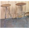 Image 2 : Qty 2 Sisman Supersputnik Designer Barstools 24.5"H